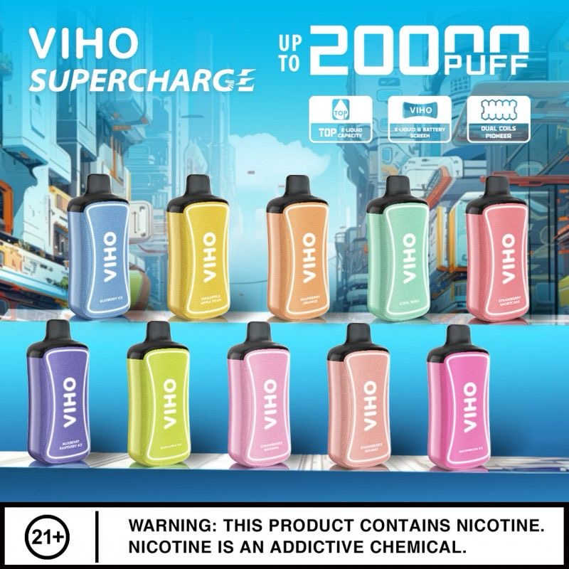 (New)VIHO supercharge 20000 puff disposables