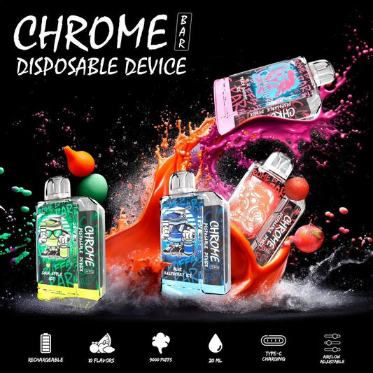 Chrome bar 9000 puffs disposable