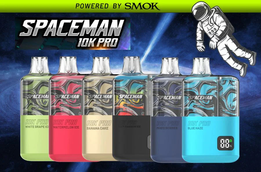 SPACE MAN 10K PRO disposables designed by smok